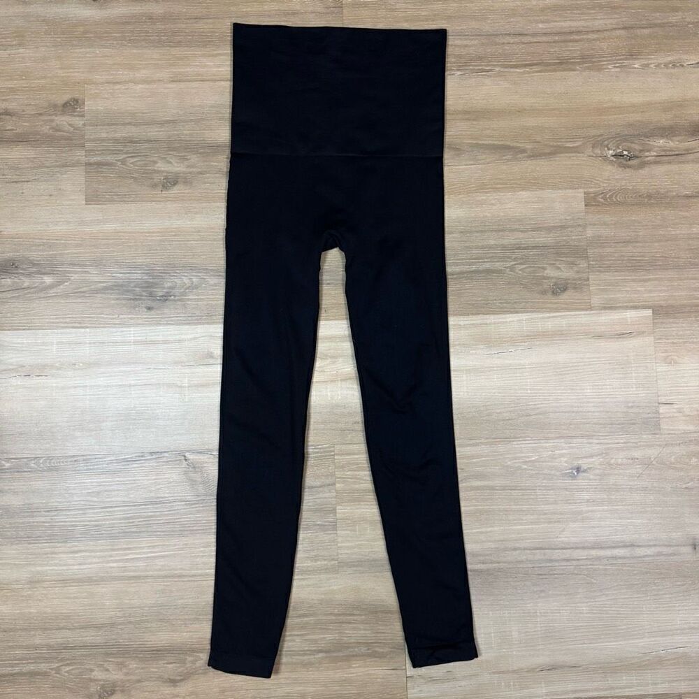 Belly Bandit Women's S Ultra High Waist Leggings Black Maternity Post Partum